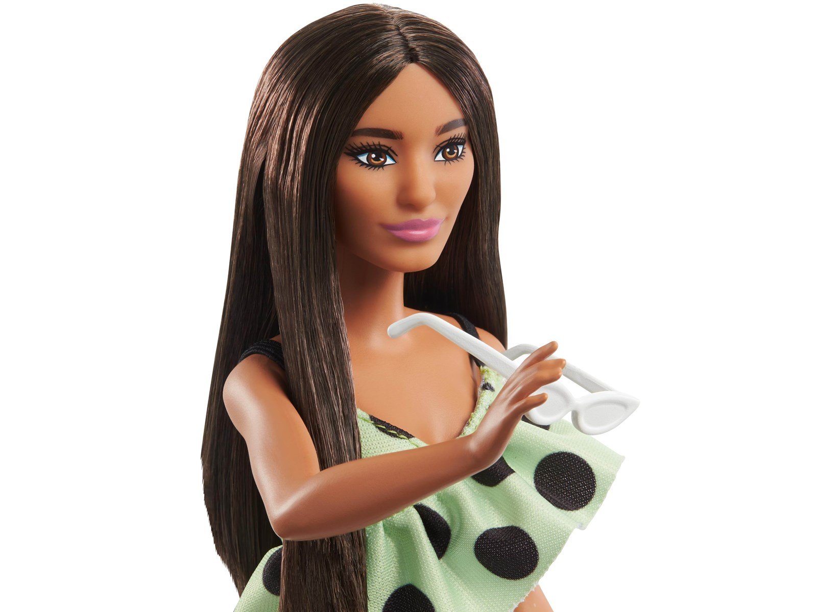 Barbie Doll Brunette With Polka Dot Romper  Fashionistas Barbie Doll Brunette With Polka Dot Romper  Fashionistas